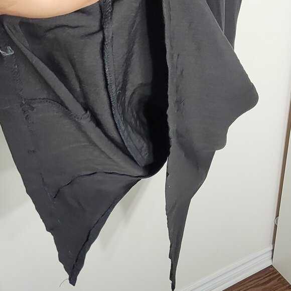 Vintage Chablis Black Back Zipper Short Sleeve Sheath Pads Dress Plus Size 15/16 - Picture 6 of 12